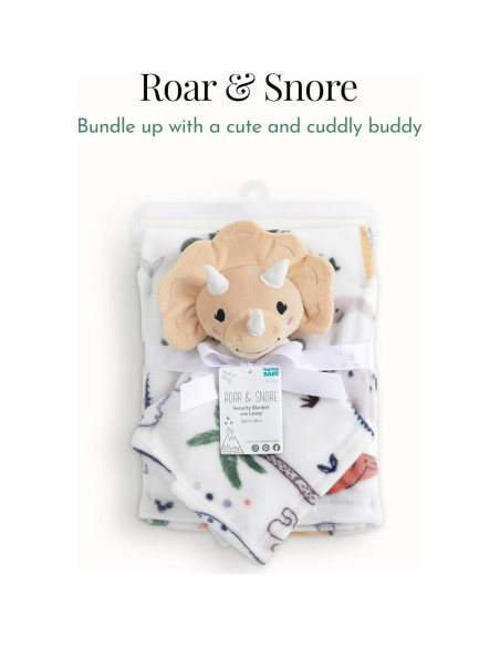 Conjunto de Regalo Evolur Roar y Snore Manta y Lovey Bebé