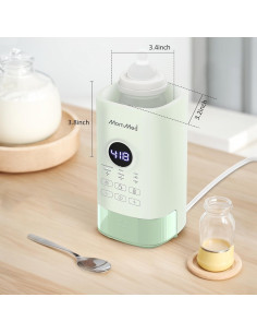 Calentador de Botellas MOMMED BBW-9300S Verde, Rápido y Preciso 2