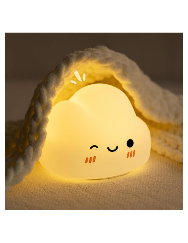 Luz Nocturna Nube AVEKI LED Recargable 5 Modos 11.5cm