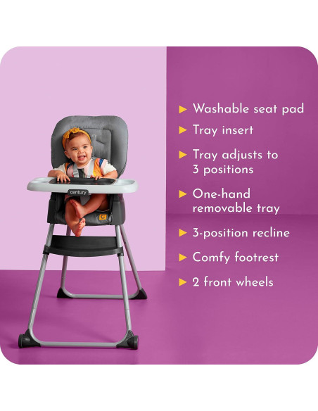 Silla Alta 4-en-1 Century Dine On Metro, Crece con el Niño
