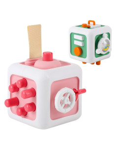 Cubo de Actividades Montessori 2 Pcs CR8OAS Juguete Sensorial 1-3 Años