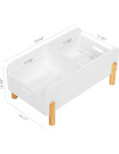Estantería Montessori UTEX para Niños - Caddy de Libros de Madera 2