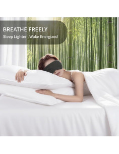 Juego de Sábanas King 4 Piezas EcoBedsoNight Viscosa Bambú Blanco 2