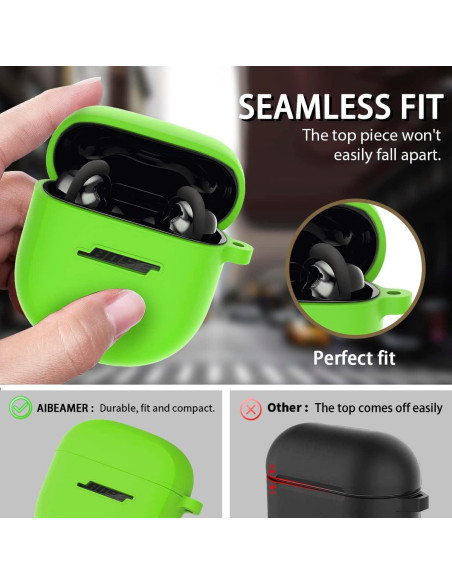 Funda de Silicona Verde AIBEAMER para Bose QuietComfort II 2022