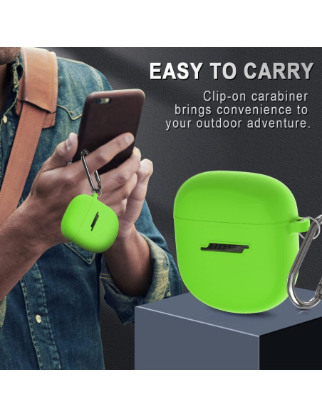 Funda de Silicona Verde AIBEAMER para Bose QuietComfort II 2022