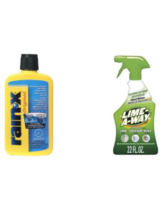 Kit de Tratamiento de Vidrio Rain-X 207 ml + Limpiador Lime-A-Way 651 ml