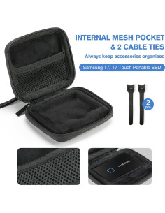 Funda ProCase para Samsung T7/T7 Touch SSD 500GB-2TB - Negro 2