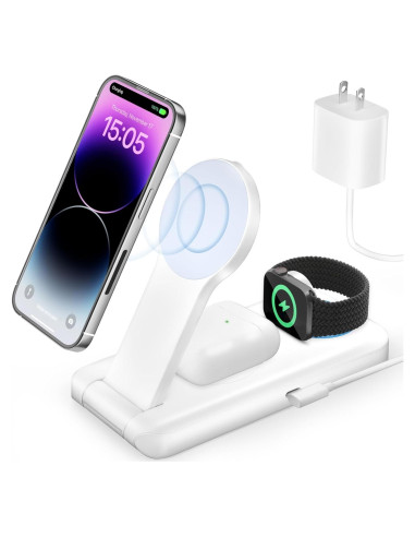 Estación de Carga Inalámbrica 3 en 1 AUATRONNE para Apple