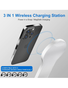 Estación de Carga Inalámbrica 3 en 1 AUATRONNE para Apple 2