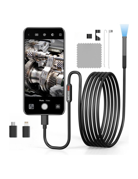 Cámara Endoscopio 1080P HD IP67 con Luz LED 3 en 1 Cámara Endoscopio 1080P HD IP67 con Luz LED 3 en 1