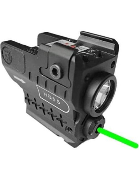 Láser Verde Ade Advanced Optics HG55-2 + Linterna 250 Lúmenes
