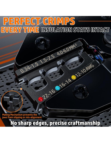 Herramienta de Crimpado PEBA con 110 Conectores Termorretráctiles