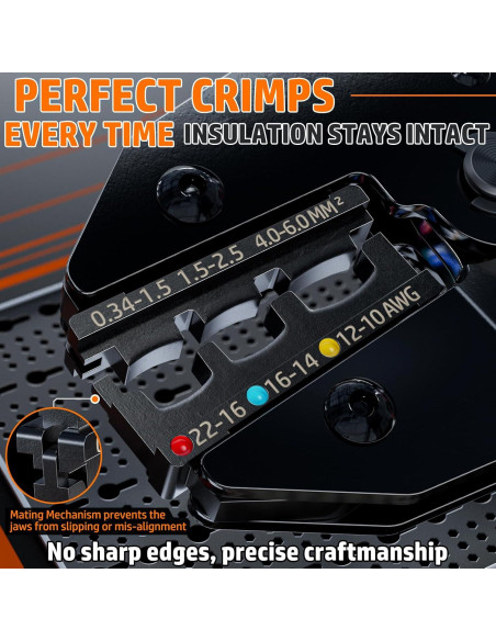 Herramienta de Crimpado PEBA con 110 Conectores Termorretráctiles