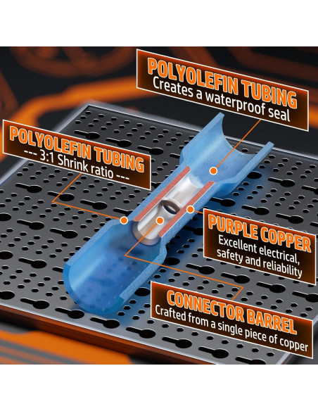 Herramienta de Crimpado PEBA con 110 Conectores Termorretráctiles
