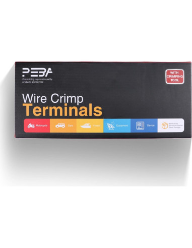 Herramienta de Crimpado PEBA con 110 Conectores Termorretráctiles