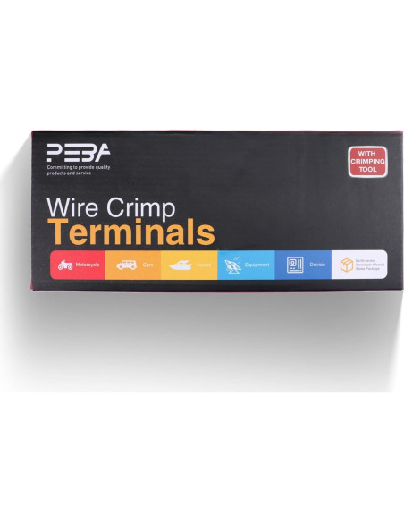 Herramienta de Crimpado PEBA con 110 Conectores Termorretráctiles