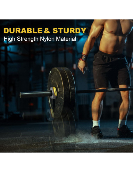 Collares de Barbell Power Guidance 5.08 cm Antideslizantes