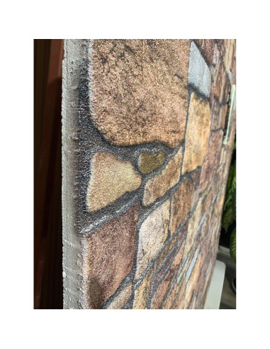 Paneles de Pared 3D Dundee Deco - Piedra Sepia Cobre 5.03 m