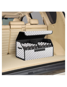 Organizador de Maletero Kingmise Plegable Cuero Grande