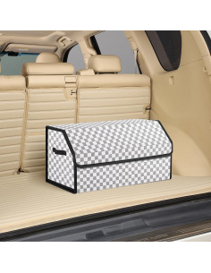 Organizador de Maletero Kingmise Plegable Cuero Grande 2