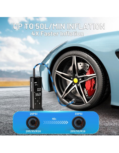 Compresor de Aire Portátil WOVAWOVA MAX X 150 PSI 12000 mAh 2