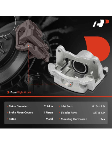 Caliper de Freno de Disco A-Premium Lado Izquierdo Toyota/Pontiac