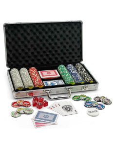 Juego de Póker Flat River 300 Fichas Estilo Las Vegas