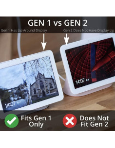 Funda para Google Nest Hub 7" Gen 1 BocaDecals Fibra Carbono 2