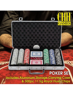 Juego de Póker Flat River 300 Fichas Estilo Las Vegas 2