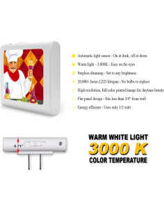 Luz Nocturna LED Art Plates Regulable con Sensor Automático 2