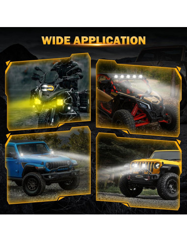 Faros LED Auxbeam 5x7" 12000LM con DRL y Señal de Giro