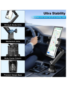 Soporte para Tablet en Portavasos Peastrex Ajustable 38 cm 2