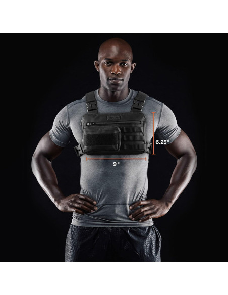 Mochila de Pecho Fitdom CP-2 para Ejercicio y Ciclismo