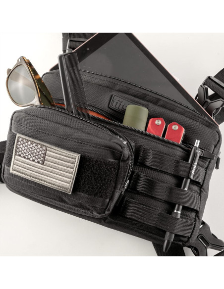 Mochila de Pecho Fitdom CP-2 para Ejercicio y Ciclismo