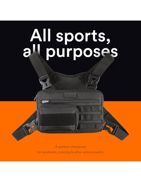 Mochila de Pecho Fitdom CP-2 para Ejercicio y Ciclismo