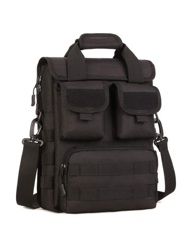 Maletín Táctico CamGo para Laptop 26x34x12 cm Negro