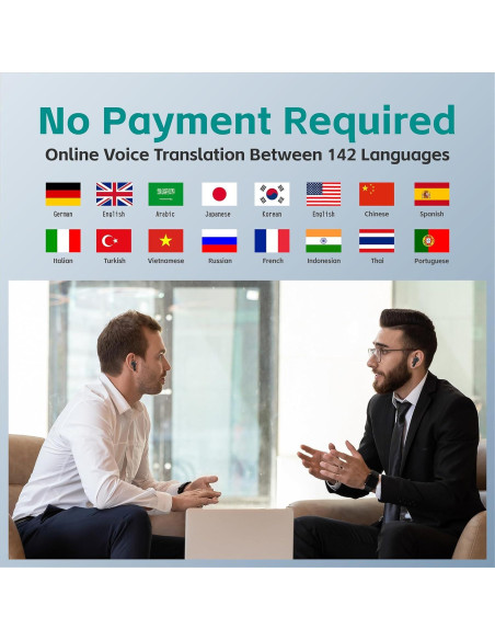 Auriculares de Traducción en Tiempo Real XY-17 - 142 Idiomas