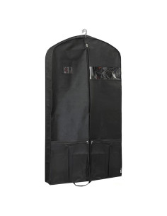 Bolsa de Ropa para Viaje SEHXIM 109 cm Negra con Bolsillos