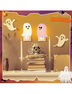 Paquete de 2 Luces Nocturnas Enchufables Fantasmas Grinsvalley 2