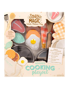 Juego de Cocina de Madera Story Magic 13 Piezas para Niños 4+