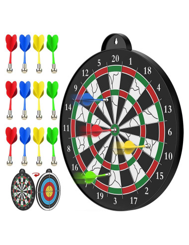 Tablero de Dardos Magnético CUKU - 12 Dardos - Juego Familiar