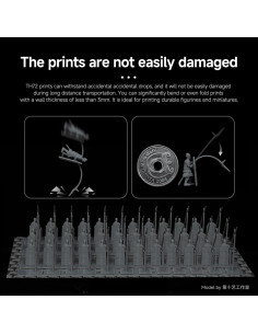 Resina para Impresora 3D RESIONE TH72 Gris Mate 1 kg 2