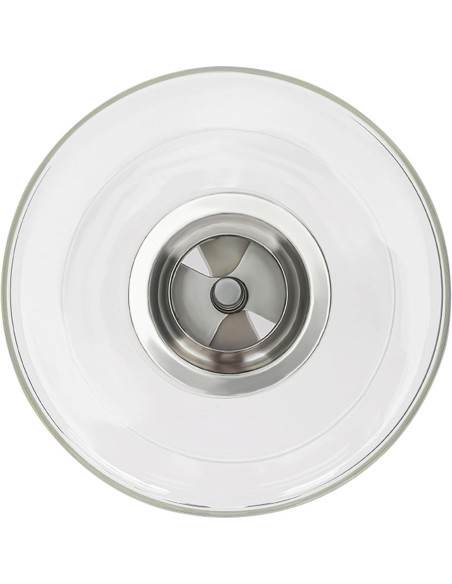 Dispensador de Granos 7.5L Acero Inoxidable y Vidrio