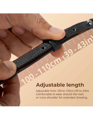 Correa de Cuero Universal SmallRig para Cámara DSLR 100-110cm