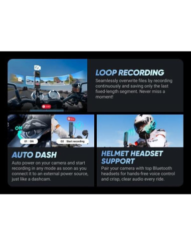 Cámara de acción 360 Insta360 X4 8K a prueba de agua