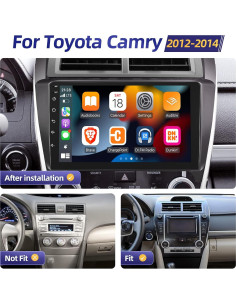 Radio de Coche Android 13 EKAT para Toyota Camry 2012-2014 10.1" 2