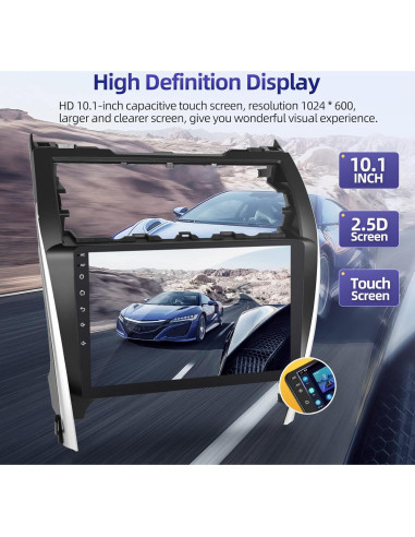 Radio de Coche Android 13 EKAT para Toyota Camry 2012-2014 10.1"