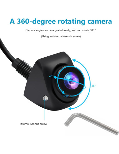 Cámara de visión trasera B-Qtech AHD 720P IP68 175 nocturna