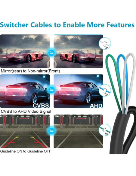 Cámara de visión trasera B-Qtech AHD 720P IP68 175 nocturna