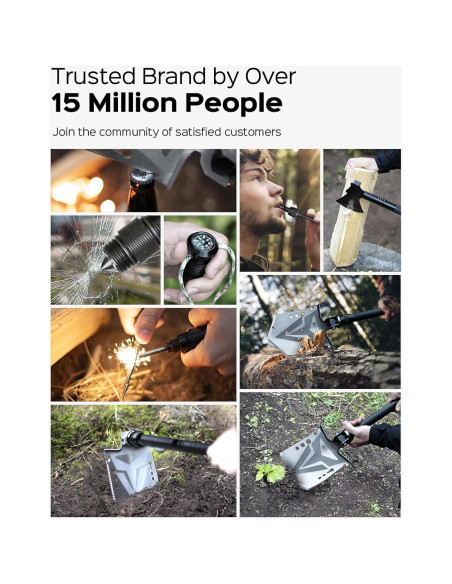 Kit de Supervivencia Sahara Sailor Pala y Hacha Plegable